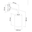 Četkaste grablje za ovce i koze Melasty mini - 470x300 mm, statične